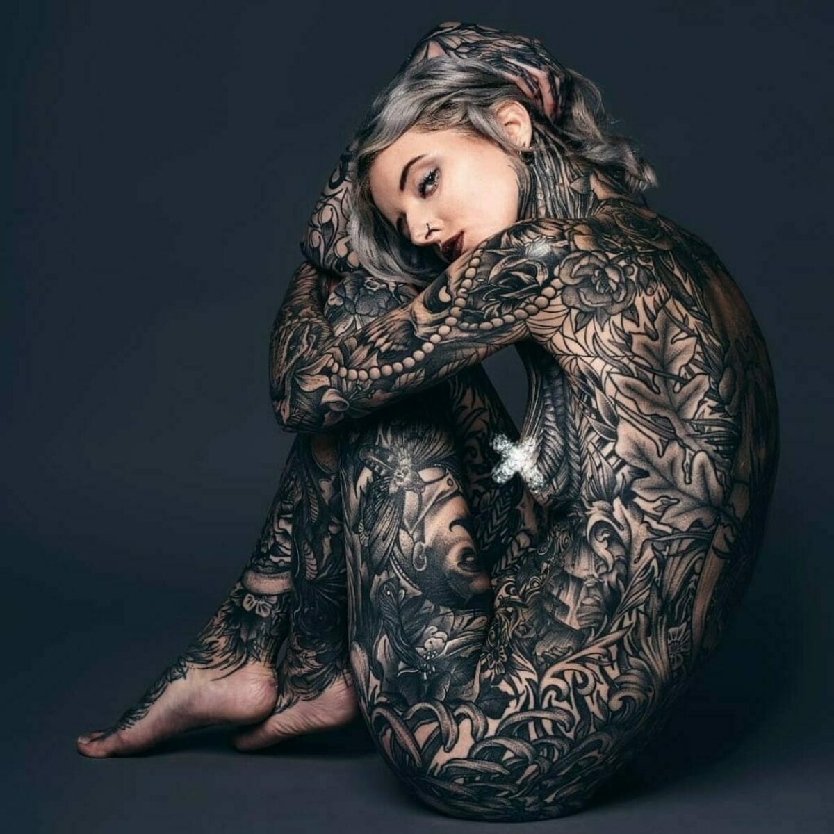 Woman has 95% of her body covered in tattoos - Daily Star