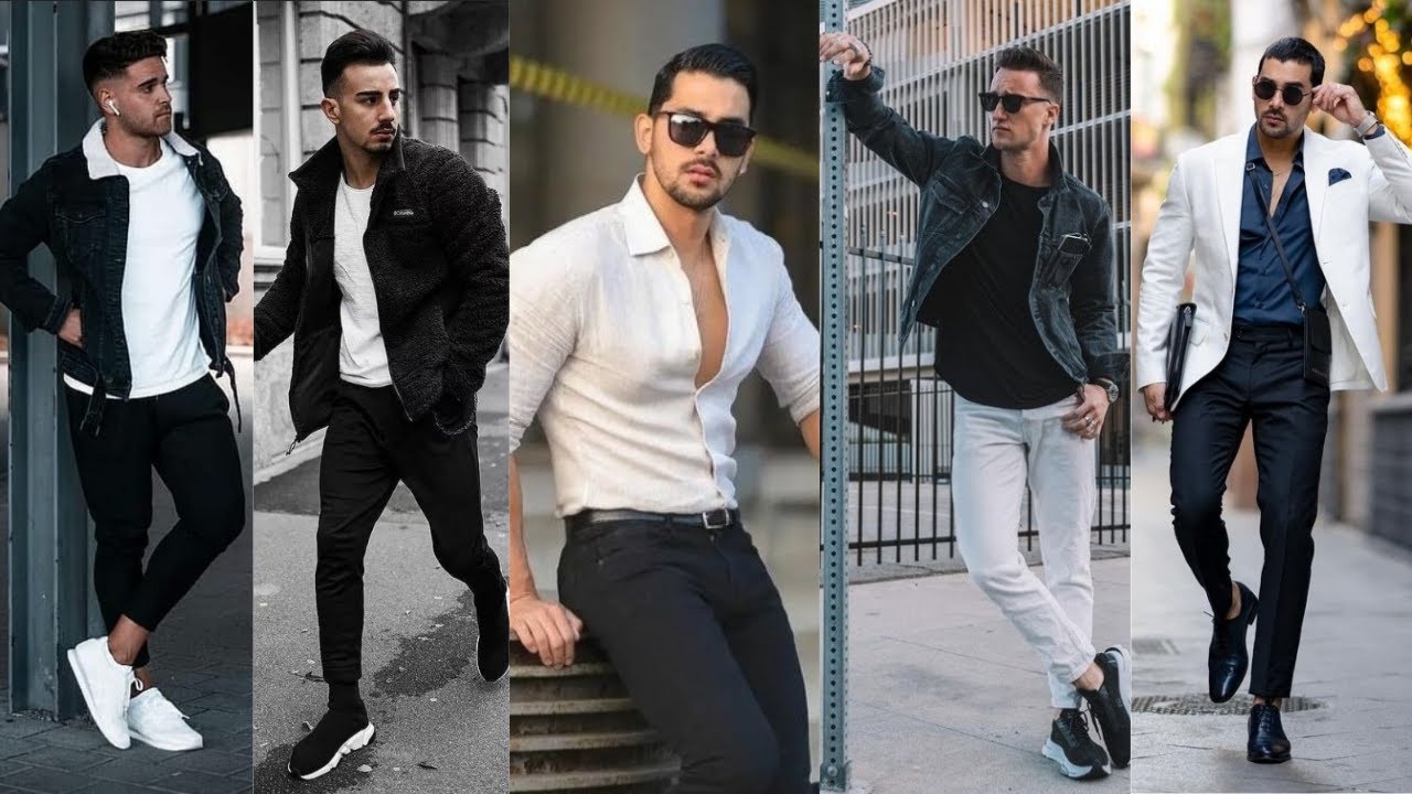 How To Wear Black and White Outfits Men