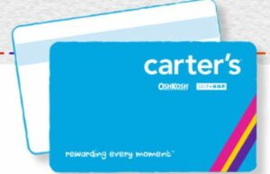 Carters credit card login