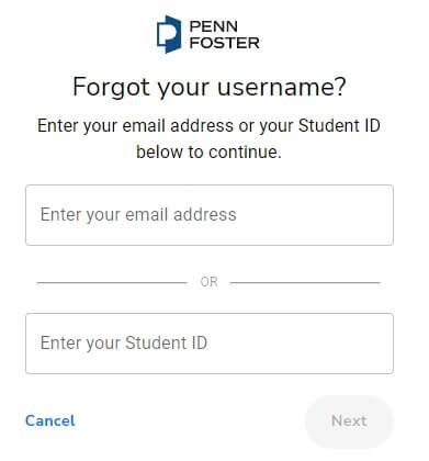 Reset Your Penn Foster Login Password Username