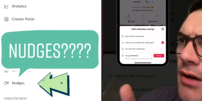 What does Nudge mean on TikTok - Tech Preview