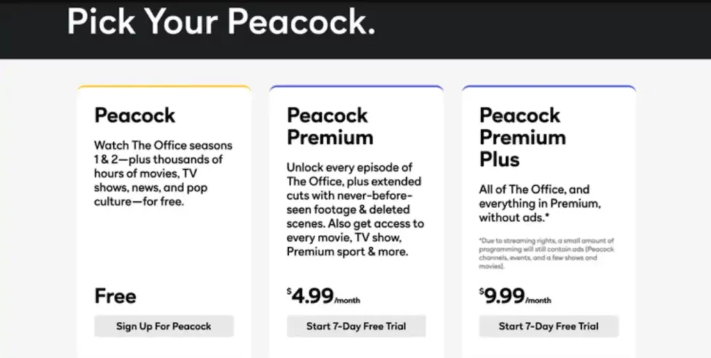 Free Peacock Premium- tech preview
