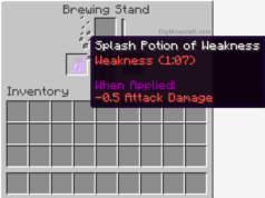 How to make a Splash Potion of Weakness in Minecraft - Tech Preview