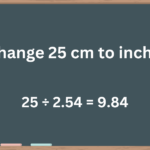 How to change 25 cm to inches - Tech Preview