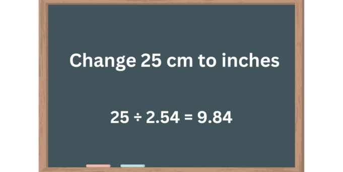 How to change 25 cm to inches - Tech Preview