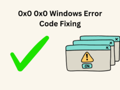 0x0 0x0 Windows Error Code Fixing
