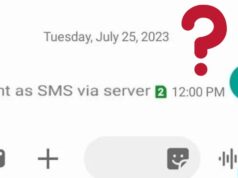 What does “Sent as SMS via server” mean? What does "Sent as SMS via server" mean?